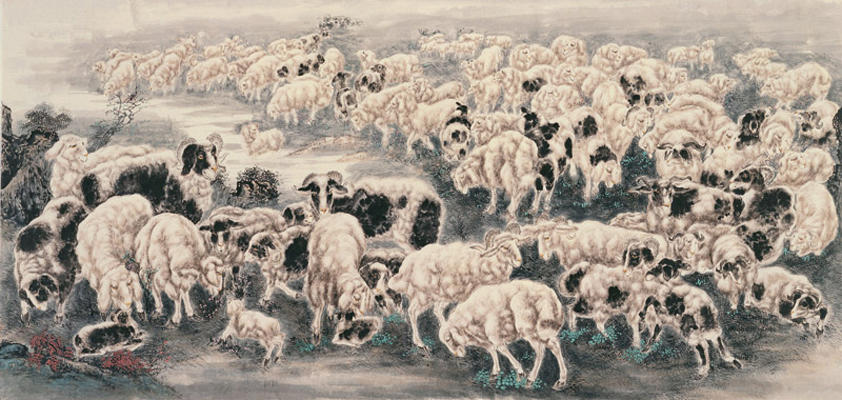 0621 | Живопись Китая – Сто баранов и овец